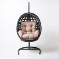 Hangstoel voor buiten, kleur zwart en beige