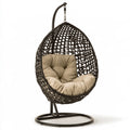 Hangstoel voor buiten, kleur zwart en beige