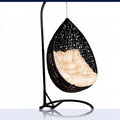 Hangstoel voor buiten, kleur zwart en beige